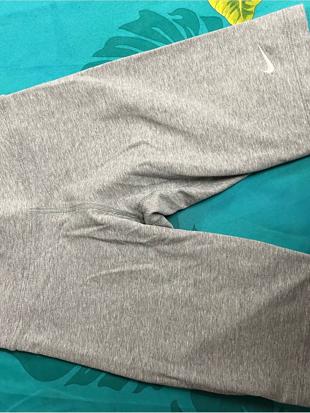 Nike women’s Light Gray Jogger Sweatpants with White Swoosh
